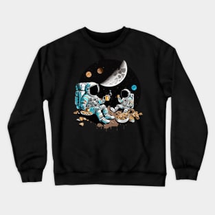 Coffee on the moon Crewneck Sweatshirt